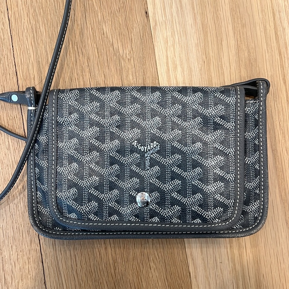 Goyard Plumet Crossbody in Grey